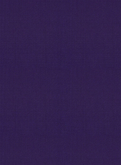 Scabal Eggplant Wool Pants - StudioSuits