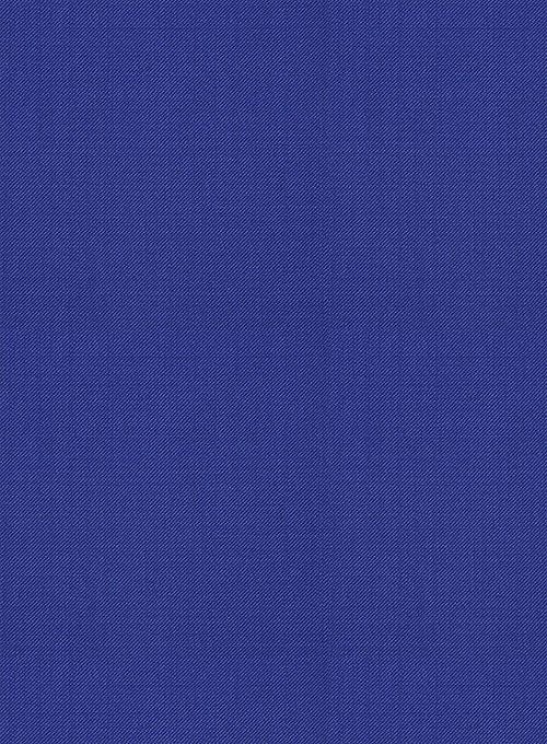 Scabal Egyptian Blue Wool Pants - StudioSuits