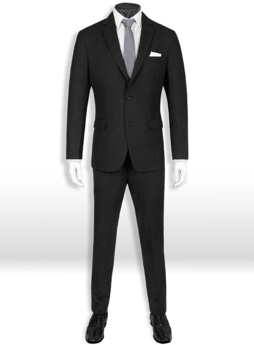 Signature Black Pure Wool Suit - StudioSuits