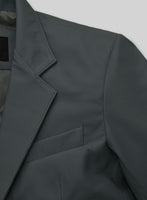 Soft Gray Leather Blazer - StudioSuits