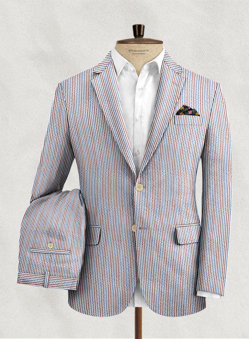 Solbiati Dolfo Seersucker Suit - StudioSuits