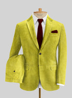 Solbiati Lime Green Corduroy Suit - StudioSuits