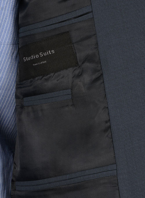 Spanish Blue Wool Suit - StudioSuits