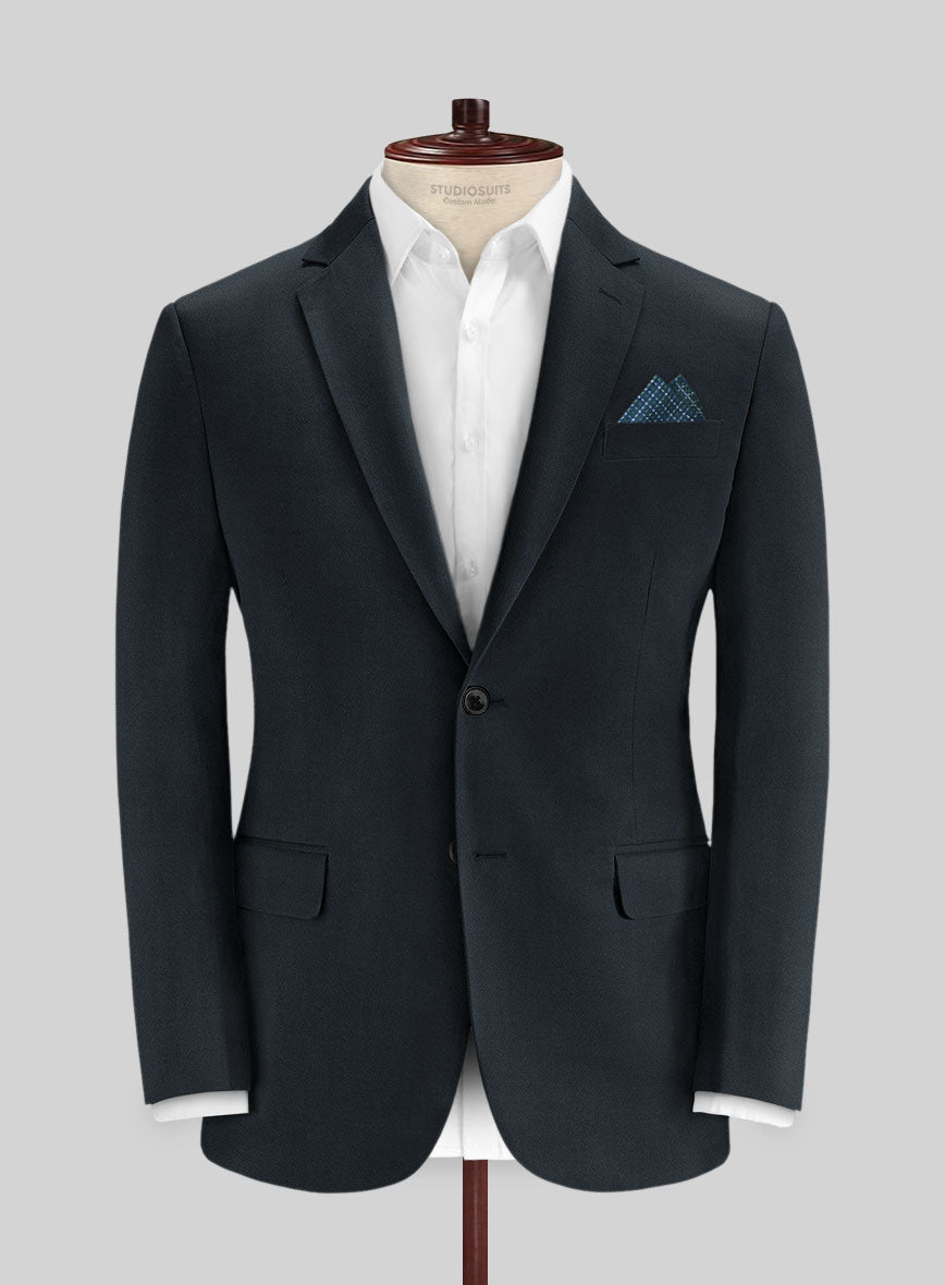Stretch Summer Weight Navy Blue Chino Suit - StudioSuits