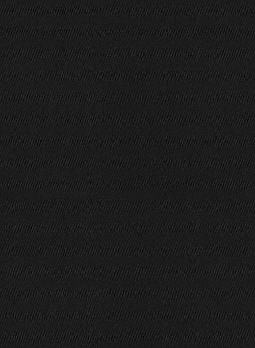Washed Stretch Summer Weight Black Chino Pants - StudioSuits