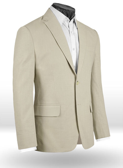 Tropical American Beige Linen Suit - Ready Size - StudioSuits