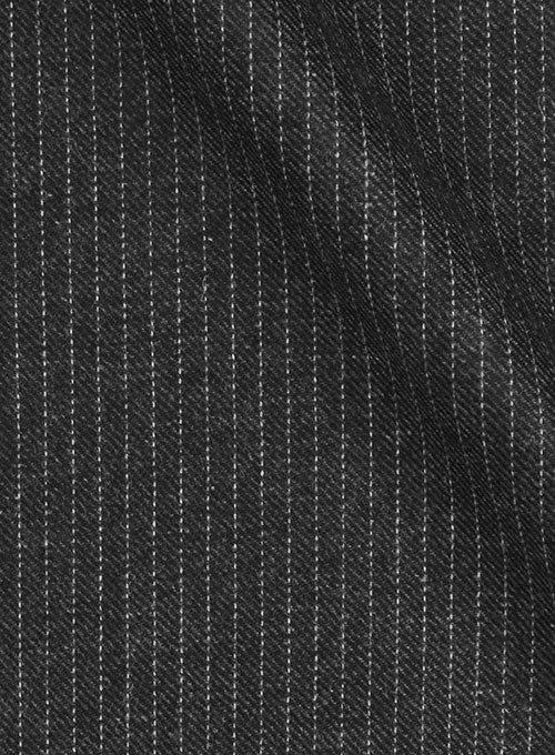 Vintage Stripe Charcoal Tweed Suit - StudioSuits