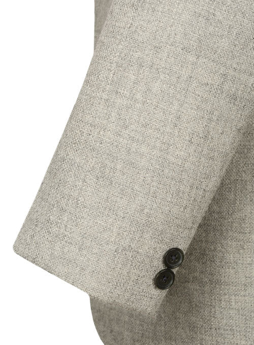 Vintage Rope Weave Lt Gray Tweed Suit - Special Offer - StudioSuits