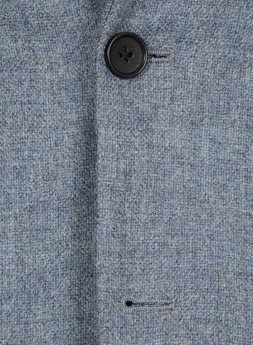 Vintage Rope Weave Spring Blue Tweed Jacket - 40R - StudioSuits