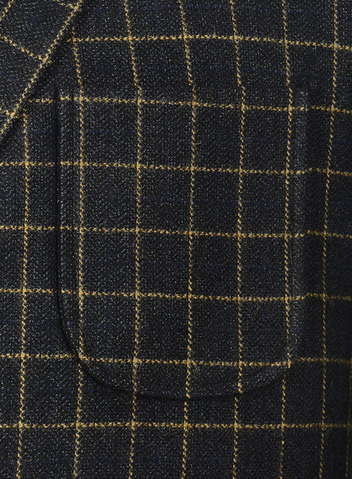 Vintage Scottish Black Tweed Jacket - StudioSuits