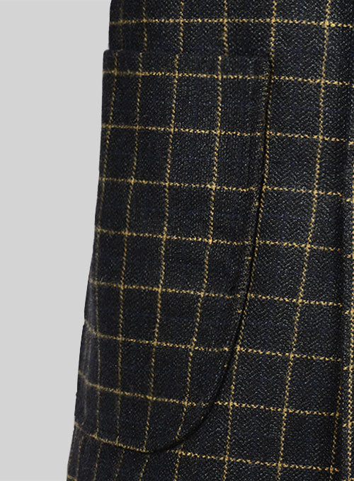 Vintage Scottish Black Tweed Jacket - StudioSuits