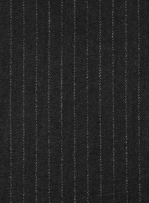 Vintage Stripe Black Tweed Suit - StudioSuits