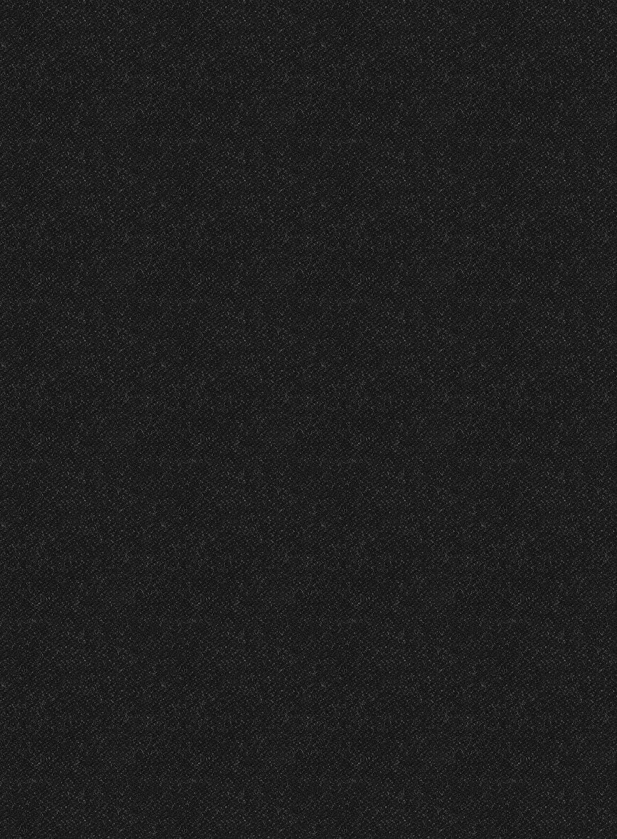 Vintage Plain Black Tweed Suit - StudioSuits