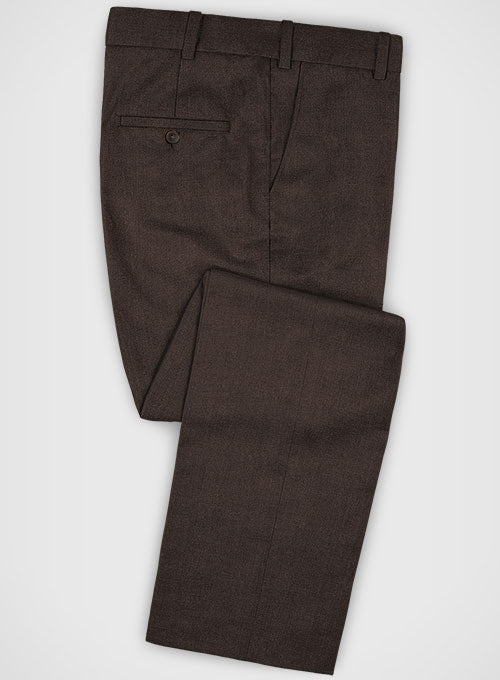 Lanificio Zegna Traveller Brown Wool Pants - StudioSuits