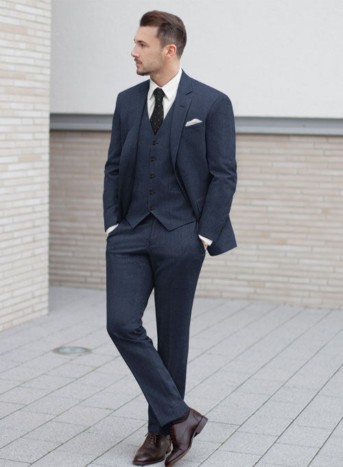 Lanificio Zegna Trofeo Royal Blue Wool Suit – StudioSuits