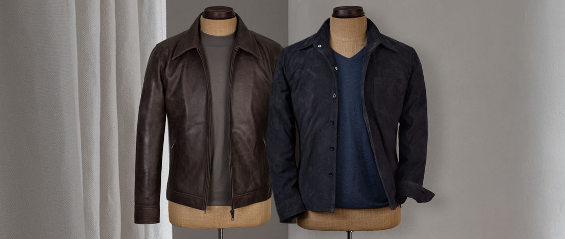 Leather And Knitted Wool Blouson - Men - Ready-to-Wear