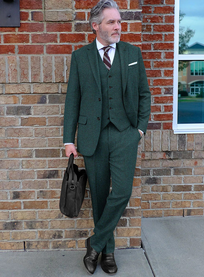 Suit Spotlight: The Highlander Melange Green Tweed Suit