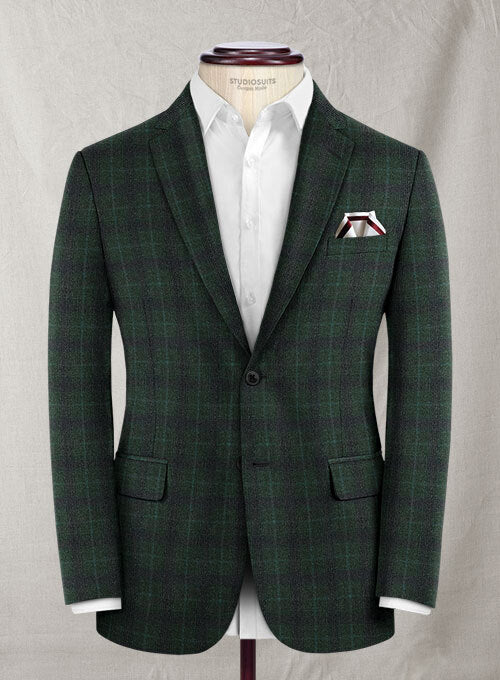 Suit Spotlight: Reda Sap Green Wool Suit
