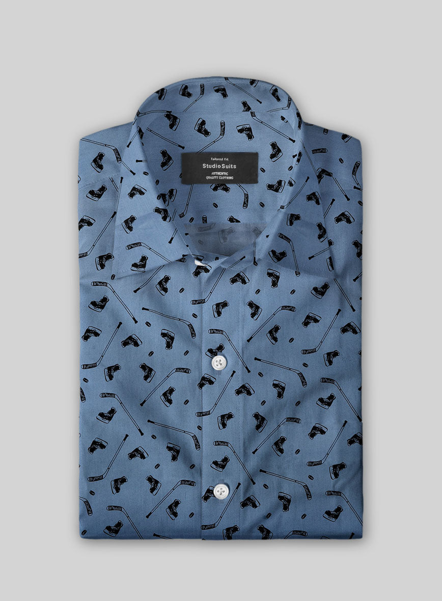 Midnight Rink Cotton Shirt - StudioSuits