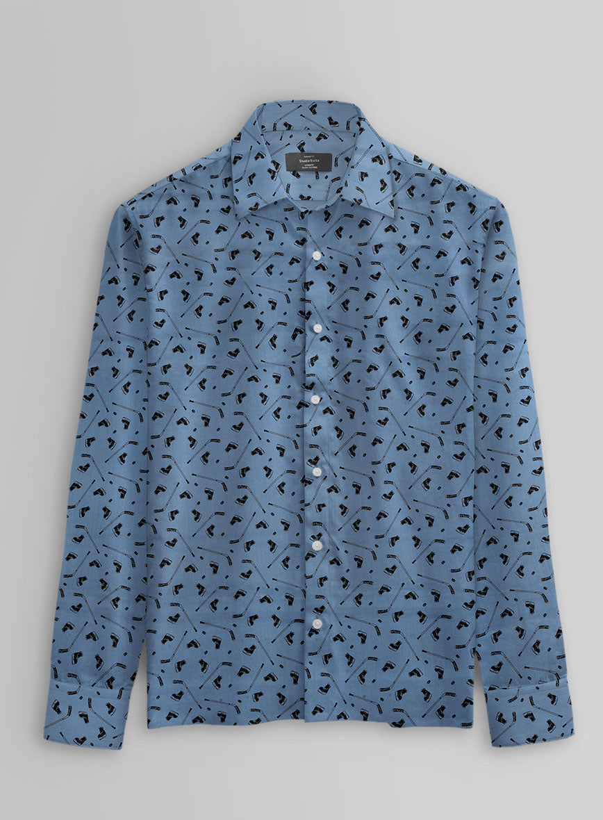 Midnight Rink Cotton Shirt - StudioSuits
