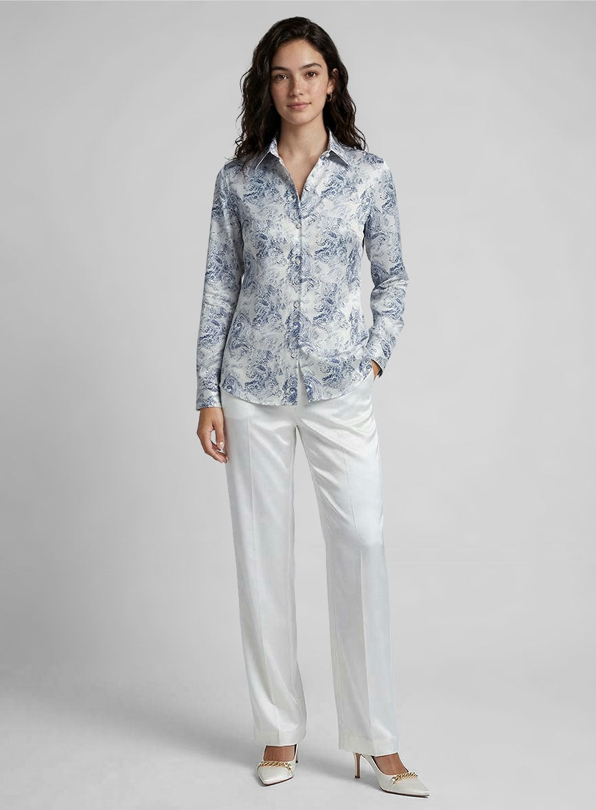 Women's Leonti's Silk Cotton Shirt - StudioSuits