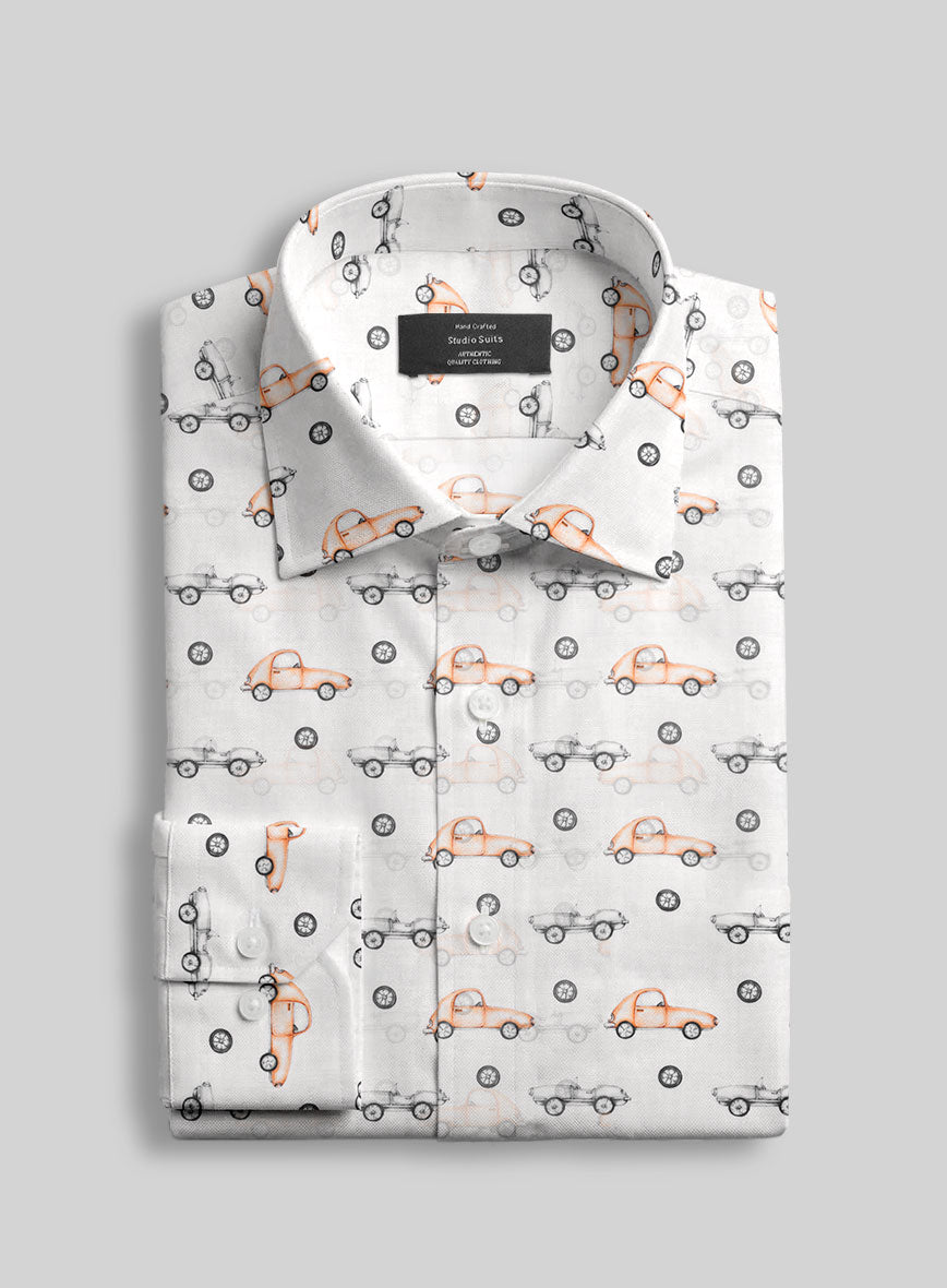 Signature Drive Feather Cotton Shirt - StudioSuits