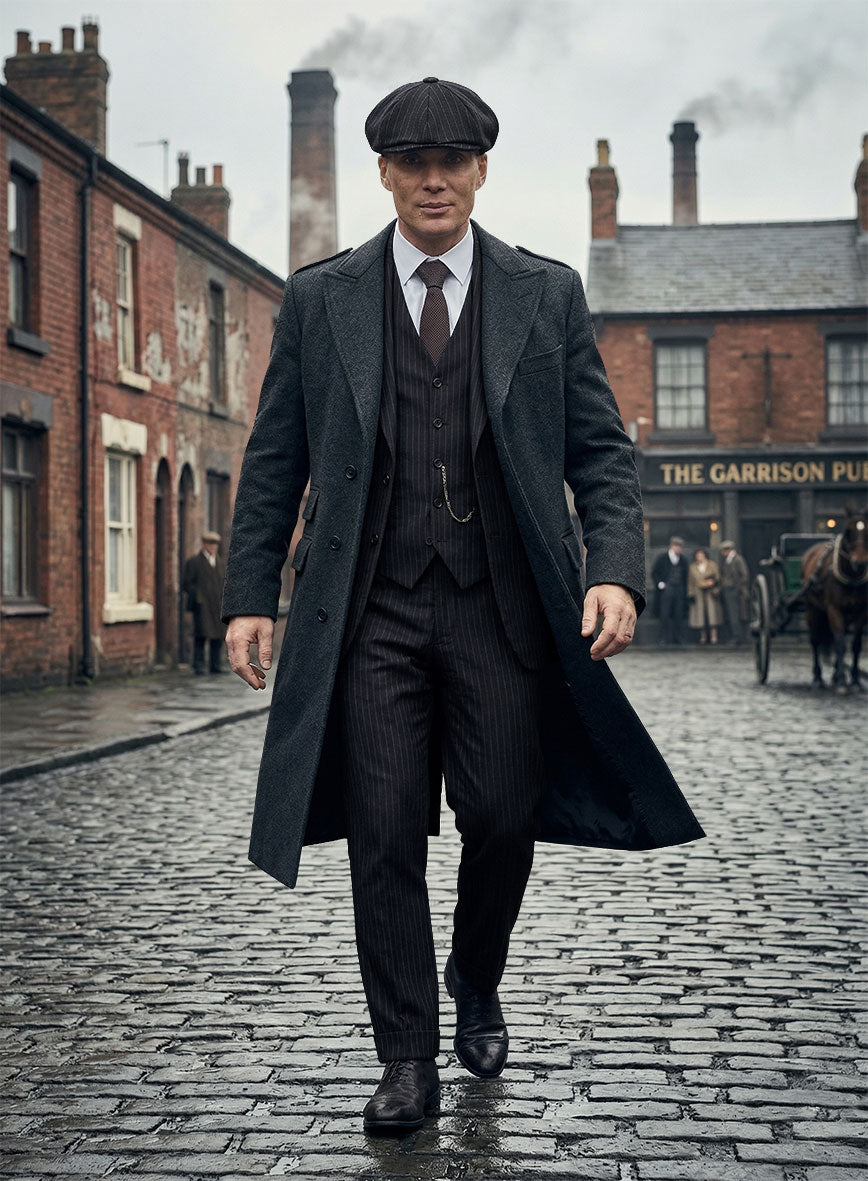 Thomas Shelby Peaky Blinders Blue Wool Suit - StudioSuits