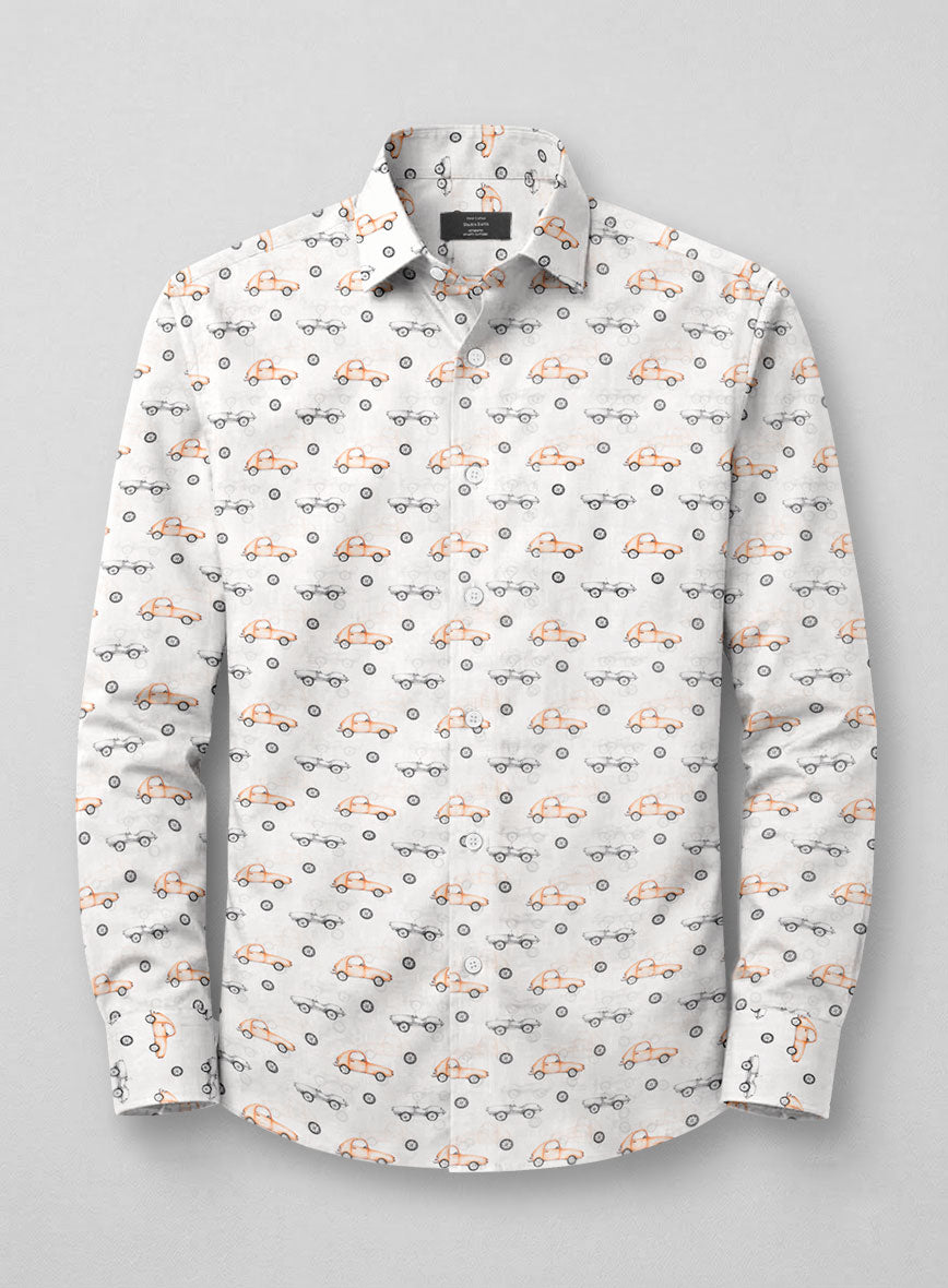 Signature Drive Feather Cotton Shirt - StudioSuits