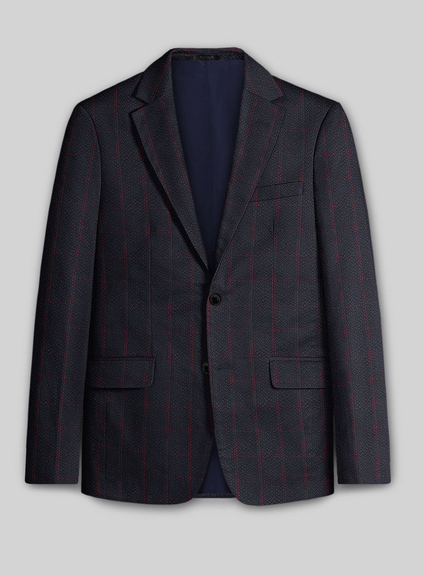 Solbiati Dark Blue Checks Seersucker Suit - StudioSuits