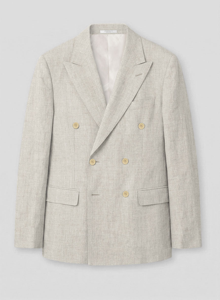 Italian Meadow Linen Double Breasted Suit - StudioSuits