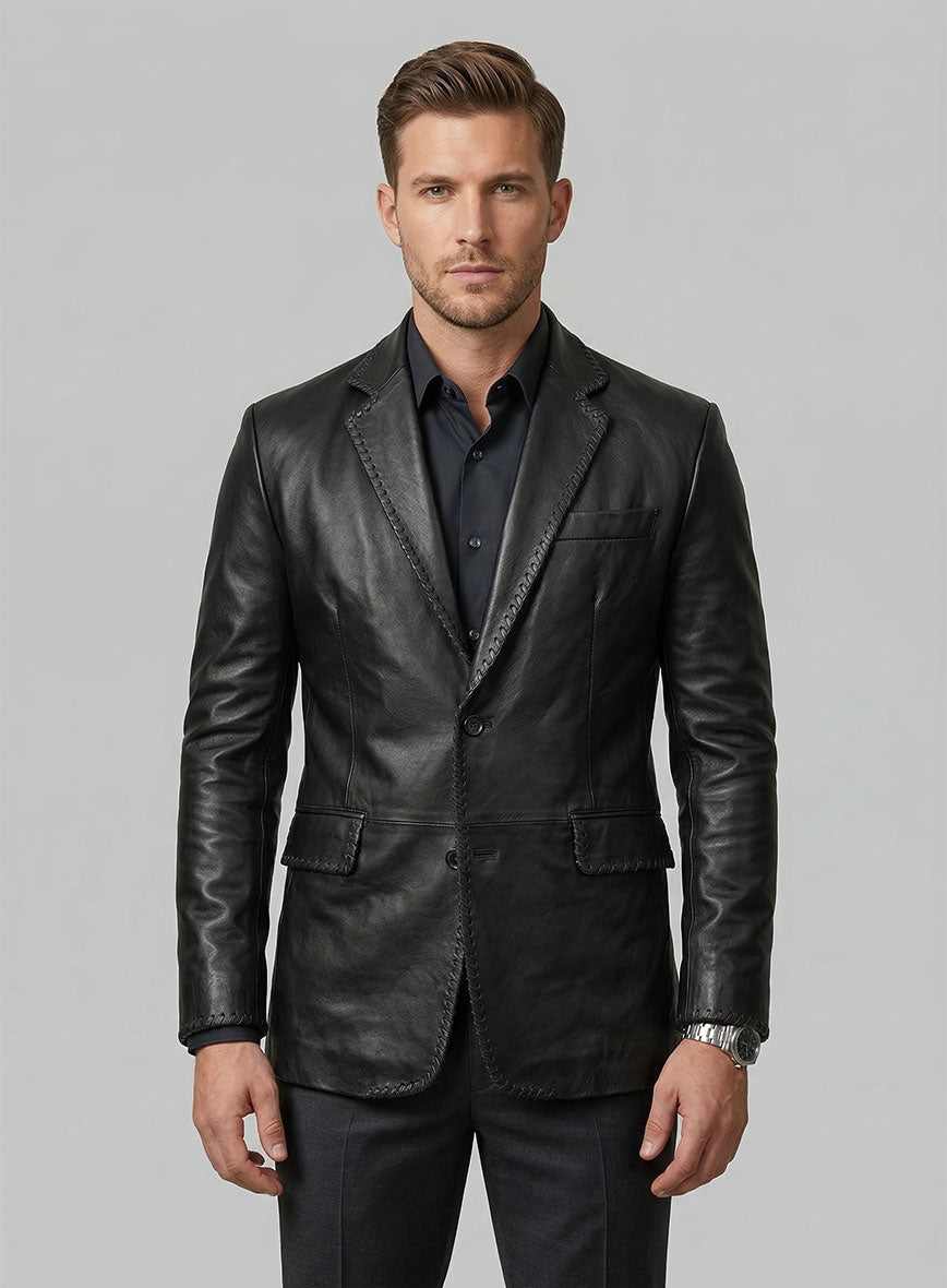 Medieval Leather Blazer - StudioSuits