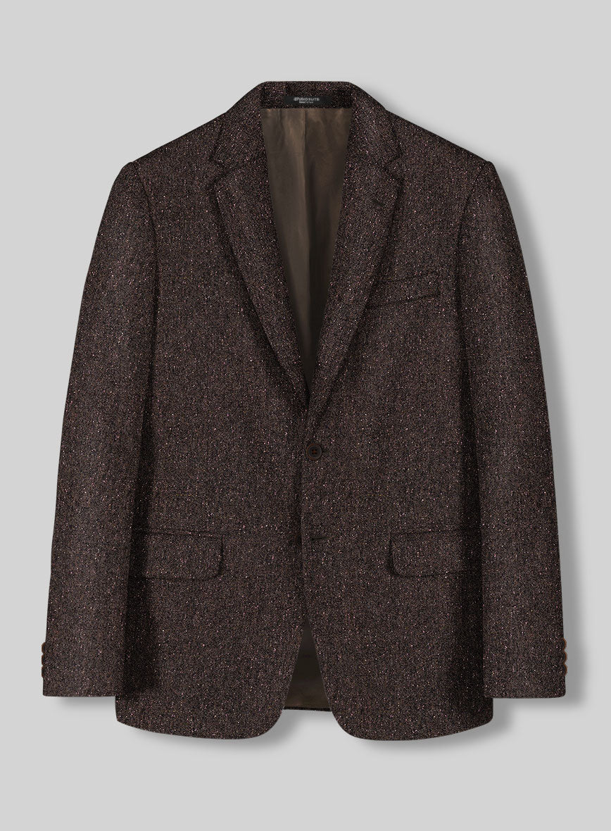 Brown Flecks Donegal Tweed Suit - StudioSuits