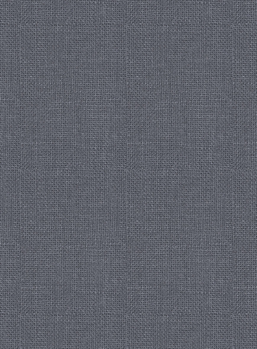 Italian Prato Gray Dobby Linen Pants - StudioSuits