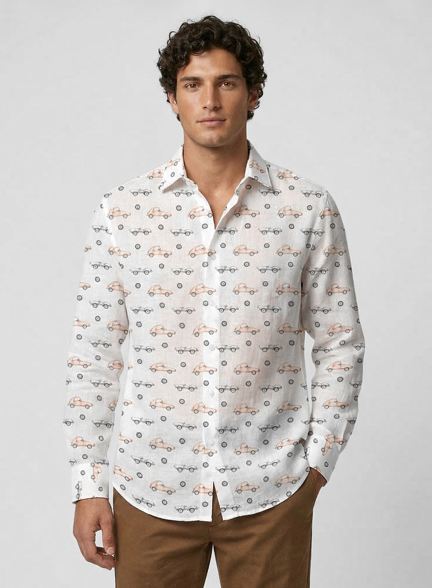 Signature Drive Feather Cotton Shirt - StudioSuits