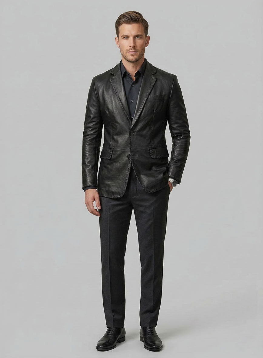 Medieval Leather Blazer - StudioSuits