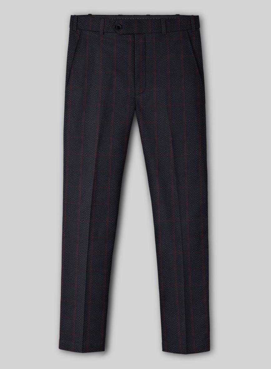 Solbiati Dark Blue Checks Seersucker Suit - StudioSuits