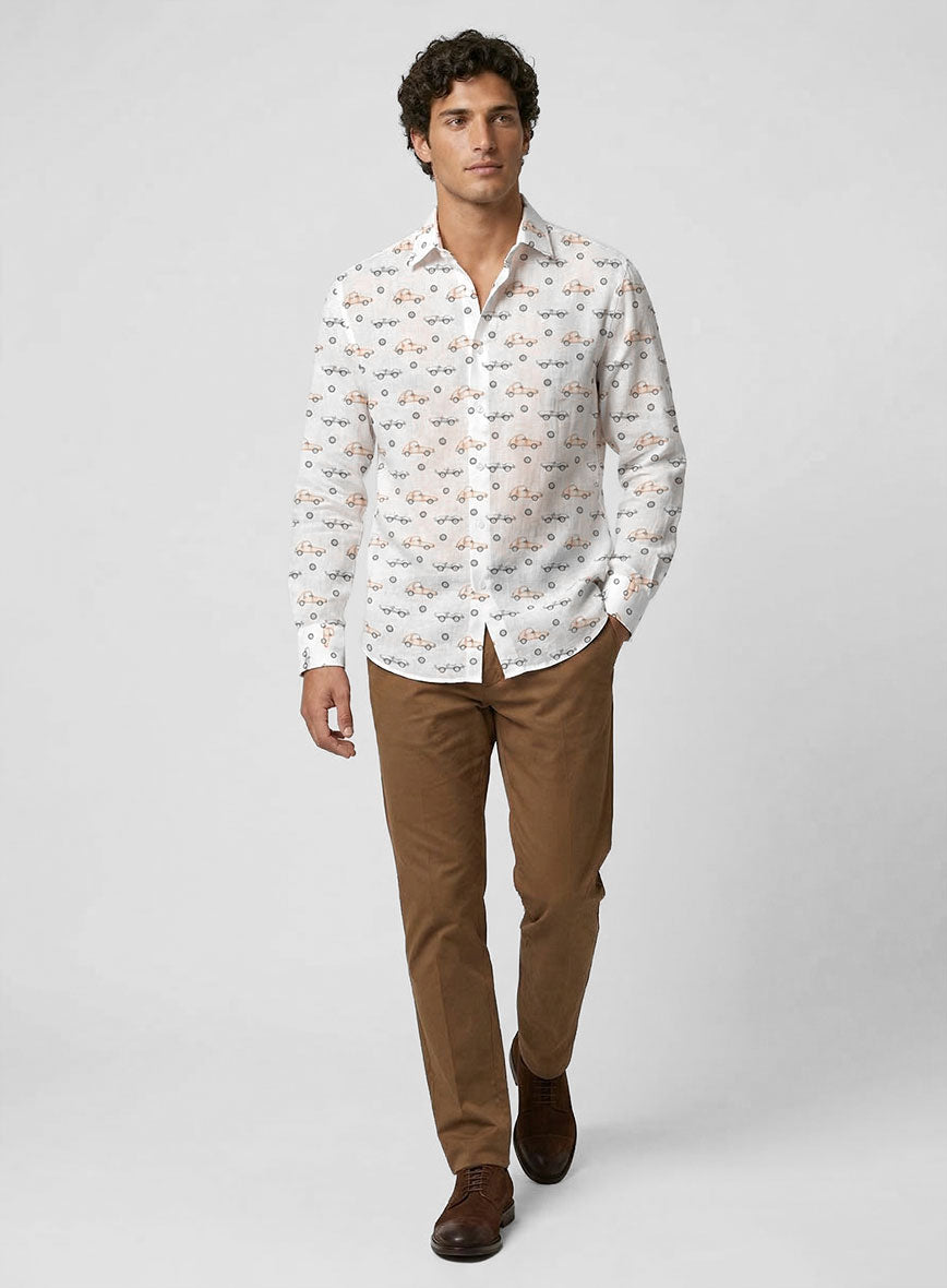 Signature Drive Feather Cotton Shirt - StudioSuits