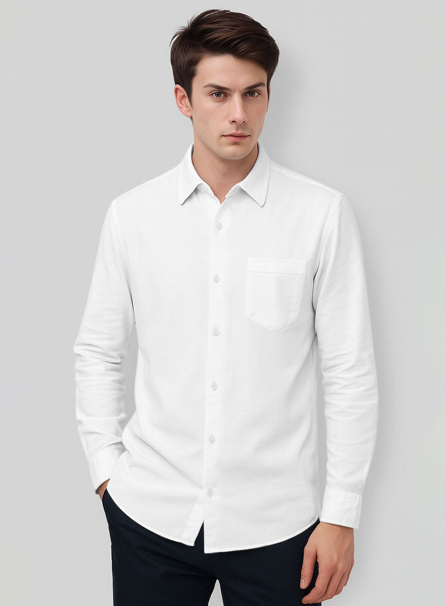 Thomas Mason White Shirt - StudioSuits