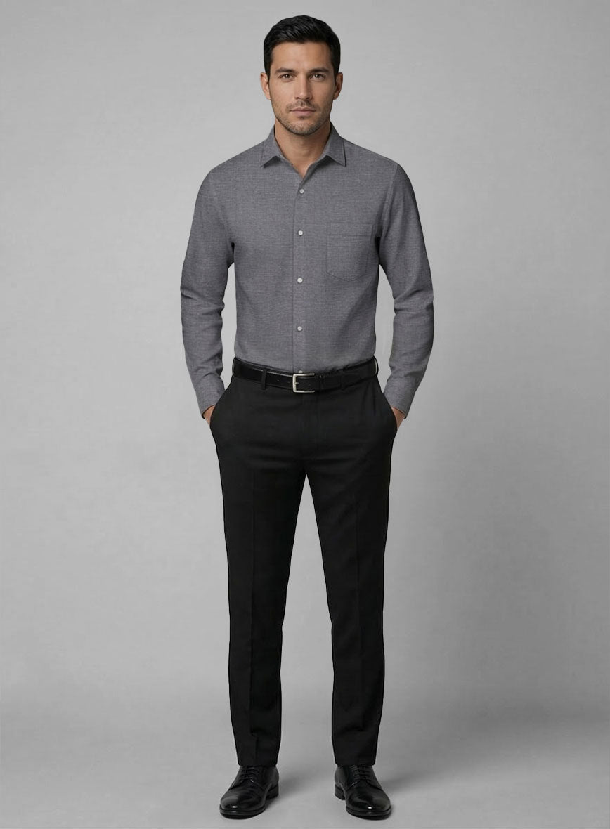 Graphite Cotton Shirt - StudioSuits