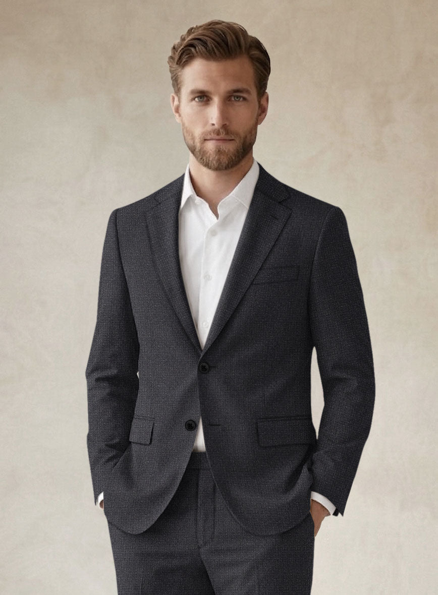 Scabal Sapphire Celmar Gray Wool Jacket - StudioSuits
