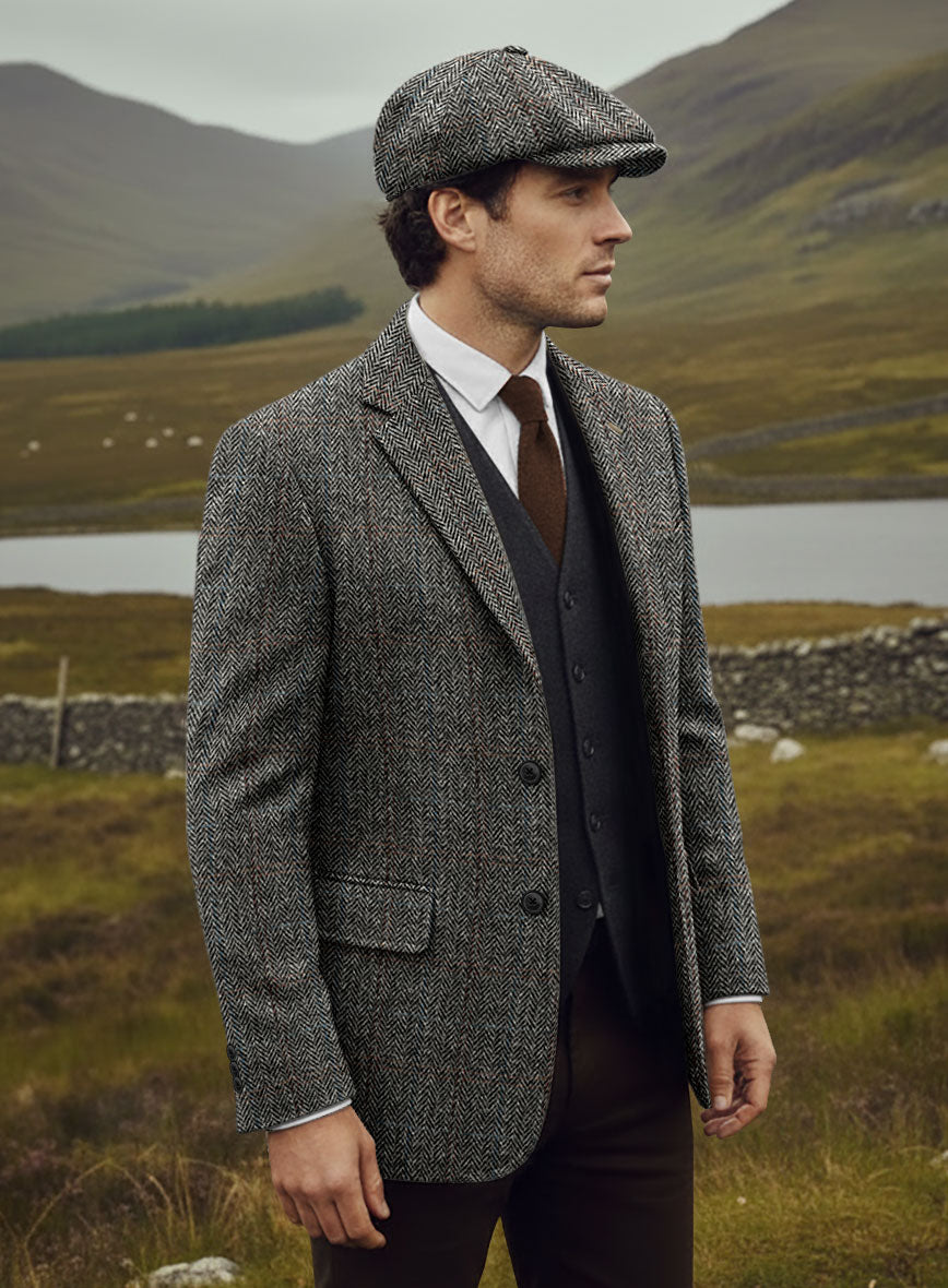 Harris Tweed Country Gray Suit - StudioSuits