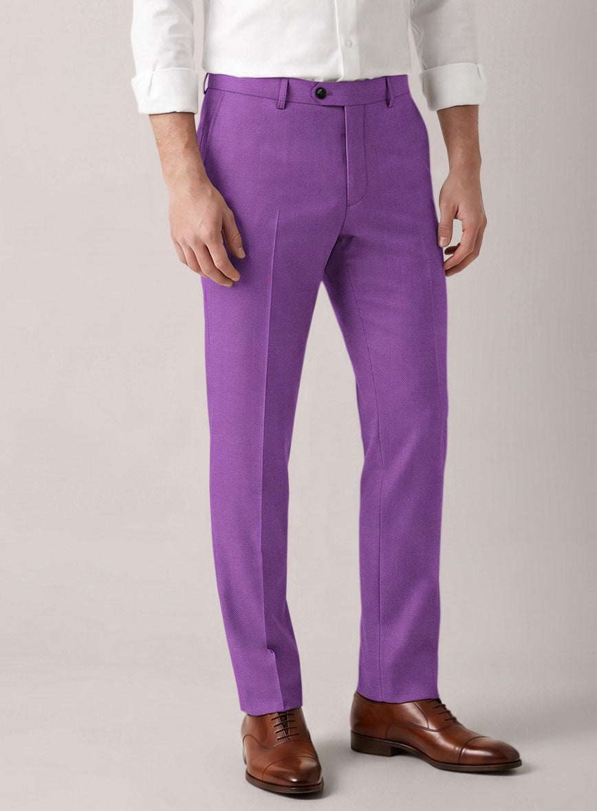 VBC Perennial Violet Wool Pants - StudioSuits