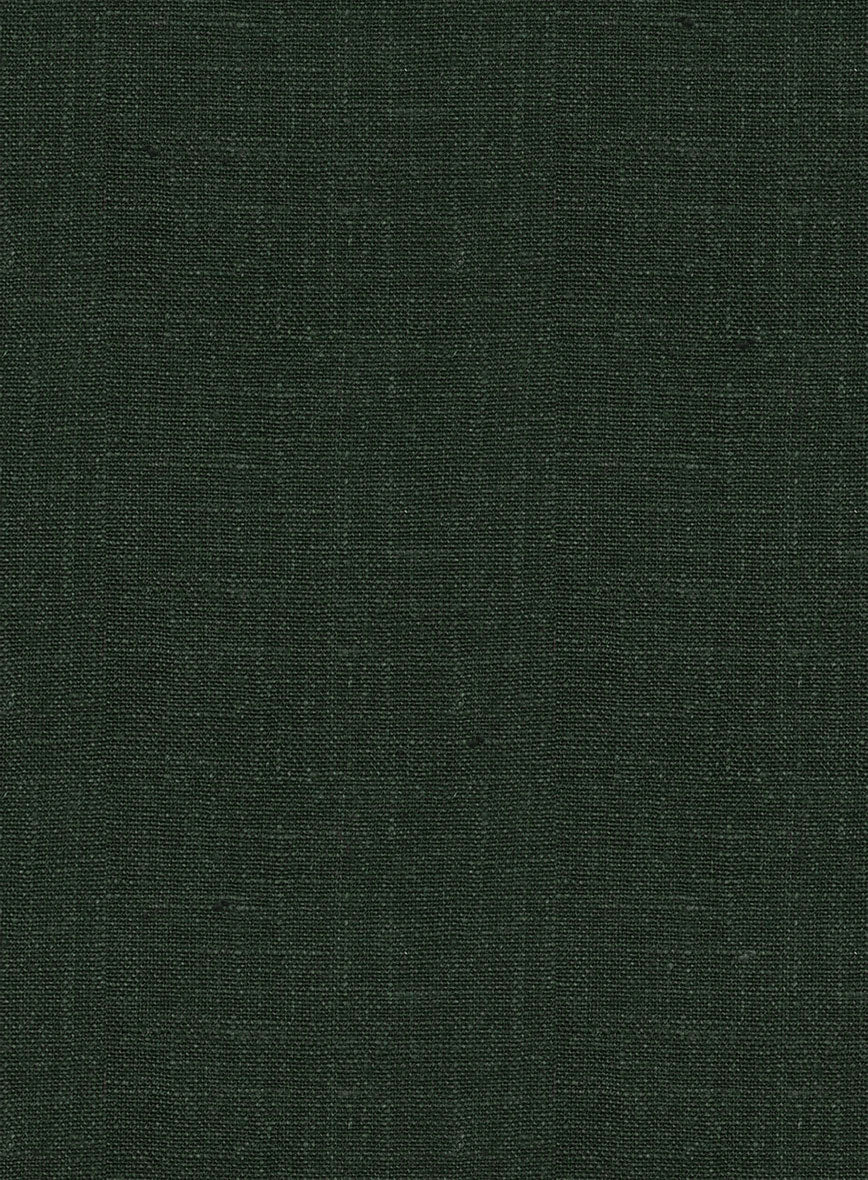Martini Green Linen Cargo Pants - StudioSuits