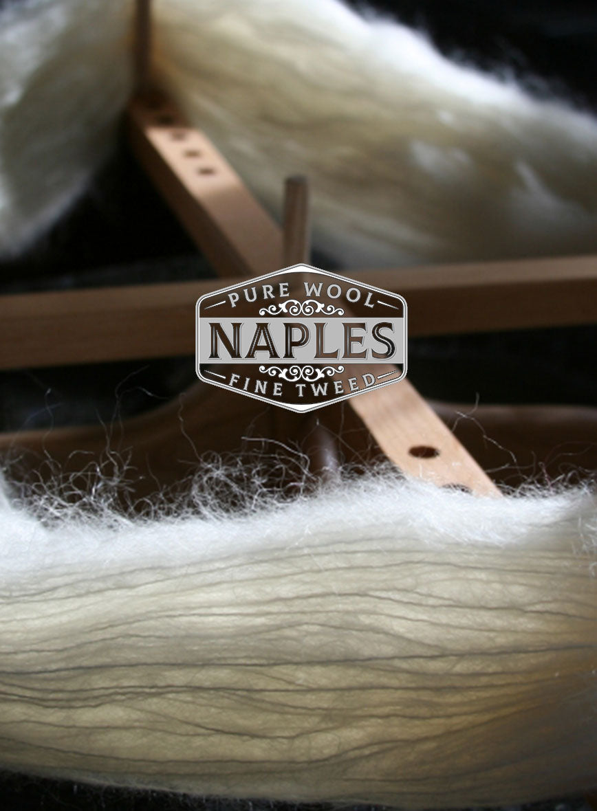 Naples Teal Blue Tweed Pants - StudioSuits