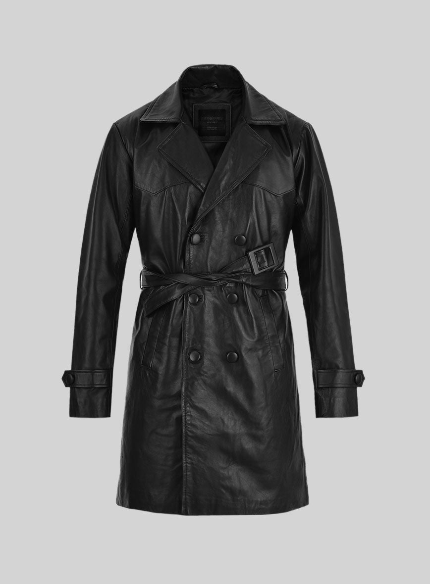 70s Vintage Leather Trench Coat – StudioSuits
