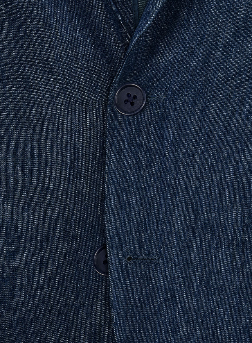 Light Weight Denim Blazer - StudioSuits