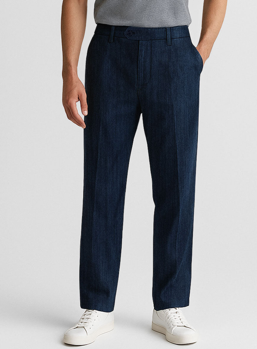 Light Weight Denim Pants - StudioSuits