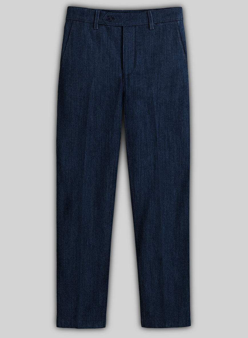 Light Weight Denim Pants - StudioSuits