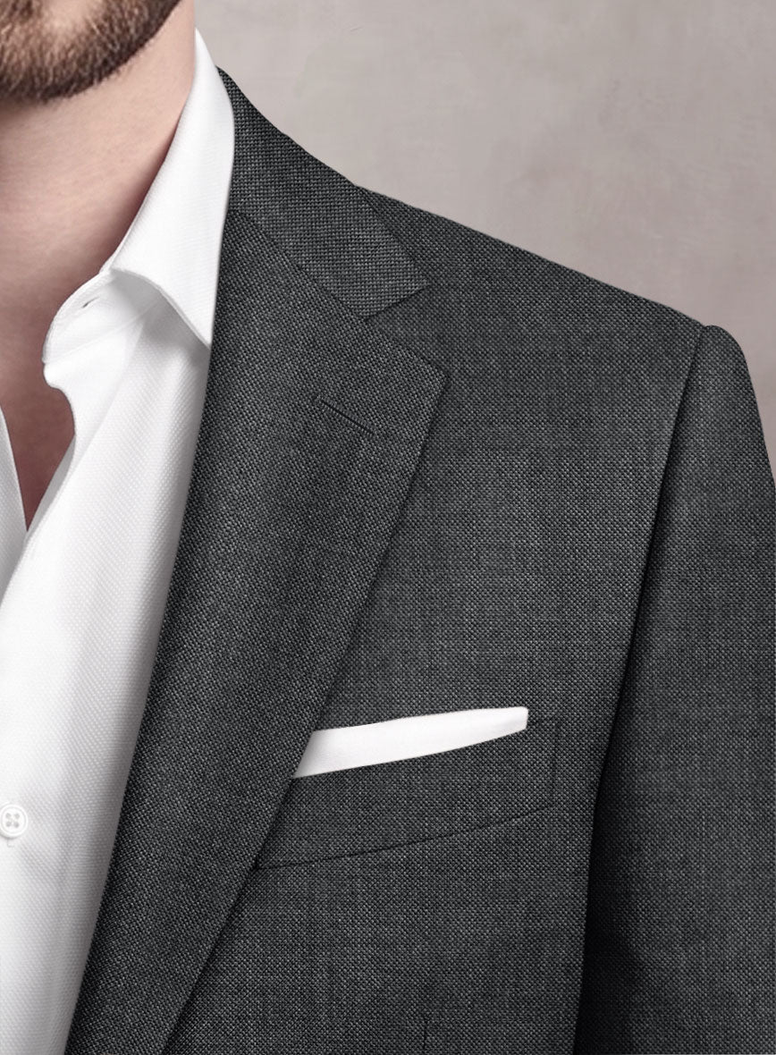 Loro Piana Suitmate Sharkskin Charcoal Suit - StudioSuits