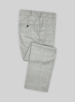 Fresco Light Gray Wool Pants - StudioSuits